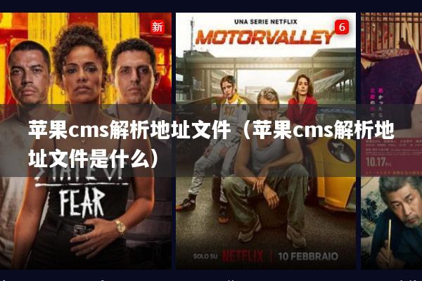 苹果cms解析地址文件(苹果cms解析地址文件是什么)