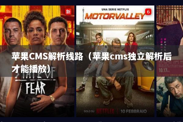 苹果CMS解析线路(苹果cms独立解析后才能播放)