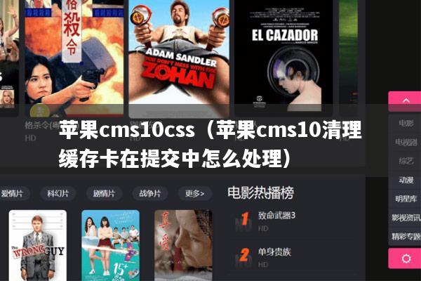 苹果cms10css(苹果cms10清理缓存卡在提交中怎么处理)